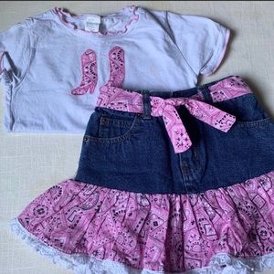 Pink Cowgirl Costume with boots and hat